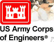 The US Army Corps of Engineers logo of red castle